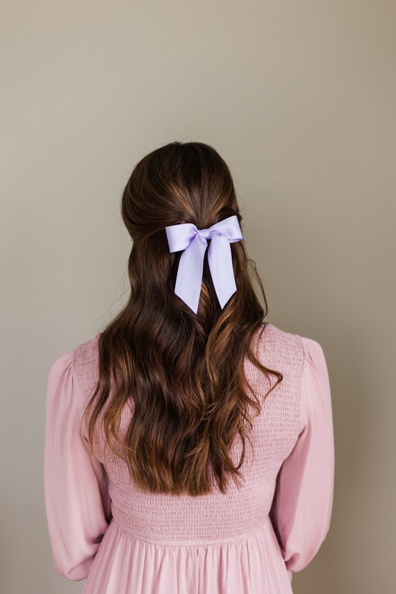 Achat Barrette mini nœud fleurs Liberty Eloïse rose en gros