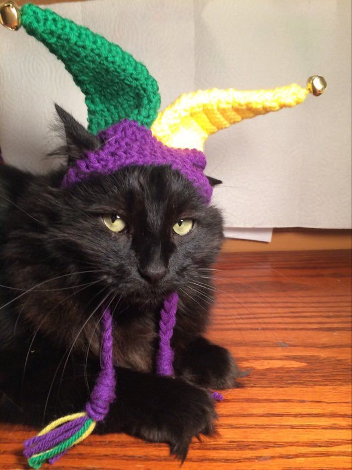 Mardi Gras Court Jester Jester Hats for Cats Cat Costumes Etsy UK