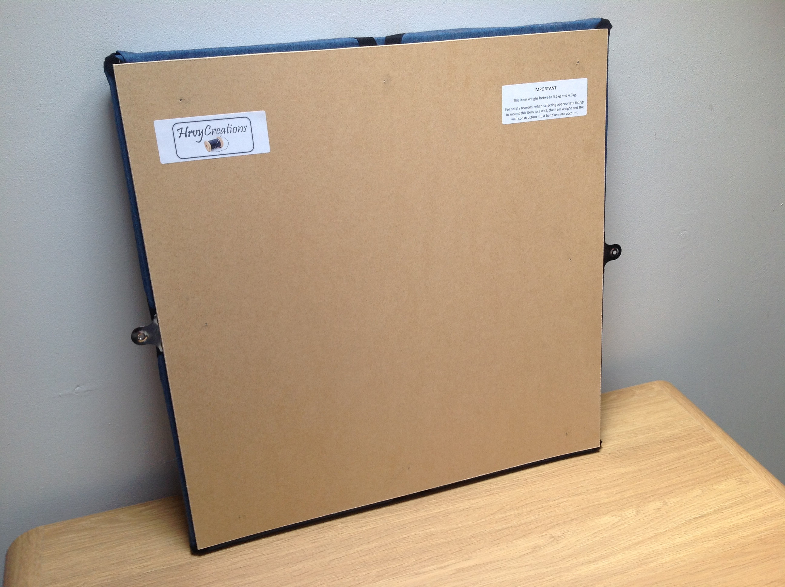 Heavyweight handmade Memo Board / Notice Board 50cm x 50cm Etsy