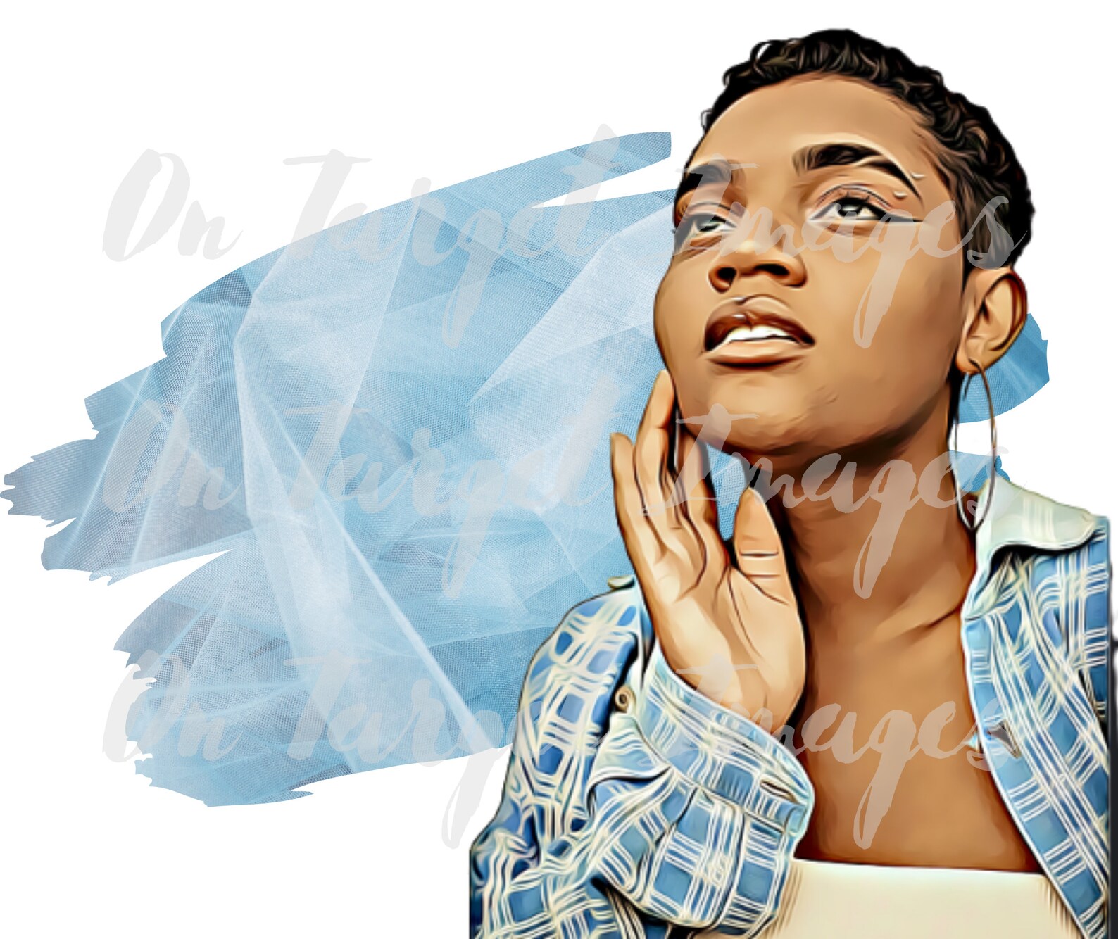 African American Clip Art Black Woman With Short Hair Etsy