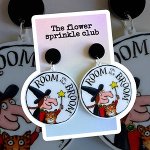 Room on a broom teacher book week earrings
