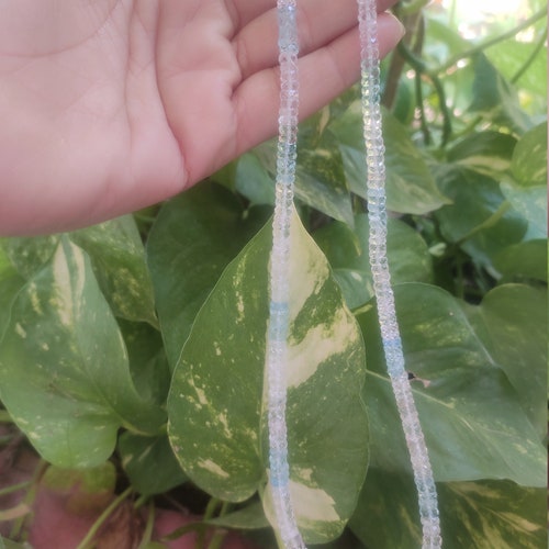 Superb shops Quality Aquamarine | Flashy Welo Fire Gemstone Necklace | Genuine Gift for Her 108 Carat Per Strand Faceted Multi Color Aquamarine