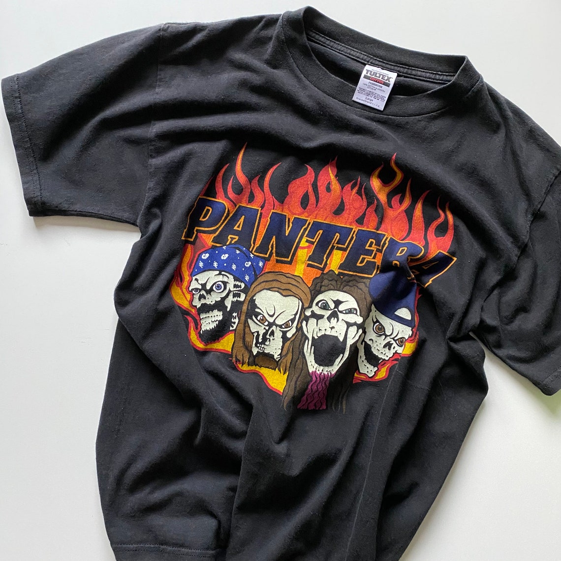Pantera 1999 Flame Metal Band T-Shirt Rock Tour Merch Band | Etsy