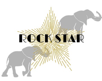 Rock Star PNG sublimation digital download