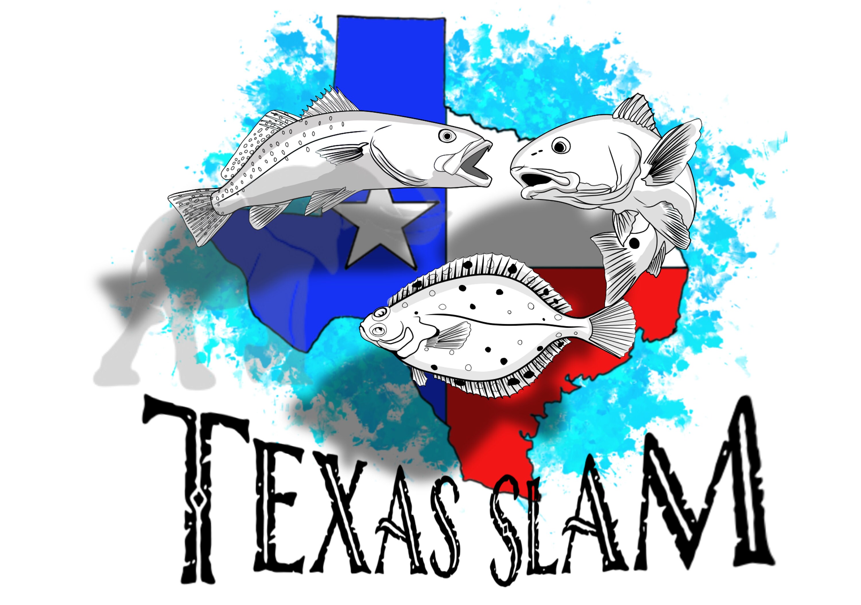 Texas flag fishing Fish hook skull Custom Name sun protection custom f –  Myfihu