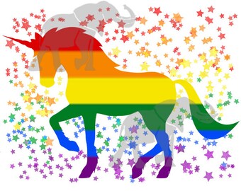 Pride Unicorn PNG