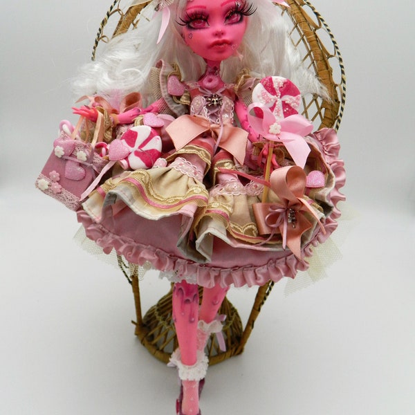 SUGAR CANDY Doll Monster High Ooak Repaint Custom