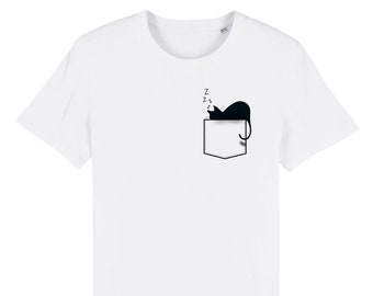 Chat Poche Chemise Etsy Chat Poche Chemise Etsy