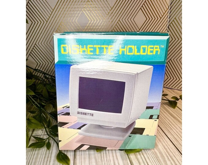 Computer Monitor Nib Vintage CRT Monitor Shaped Computer 15 Diskette Storage Holder NIB - Etsy