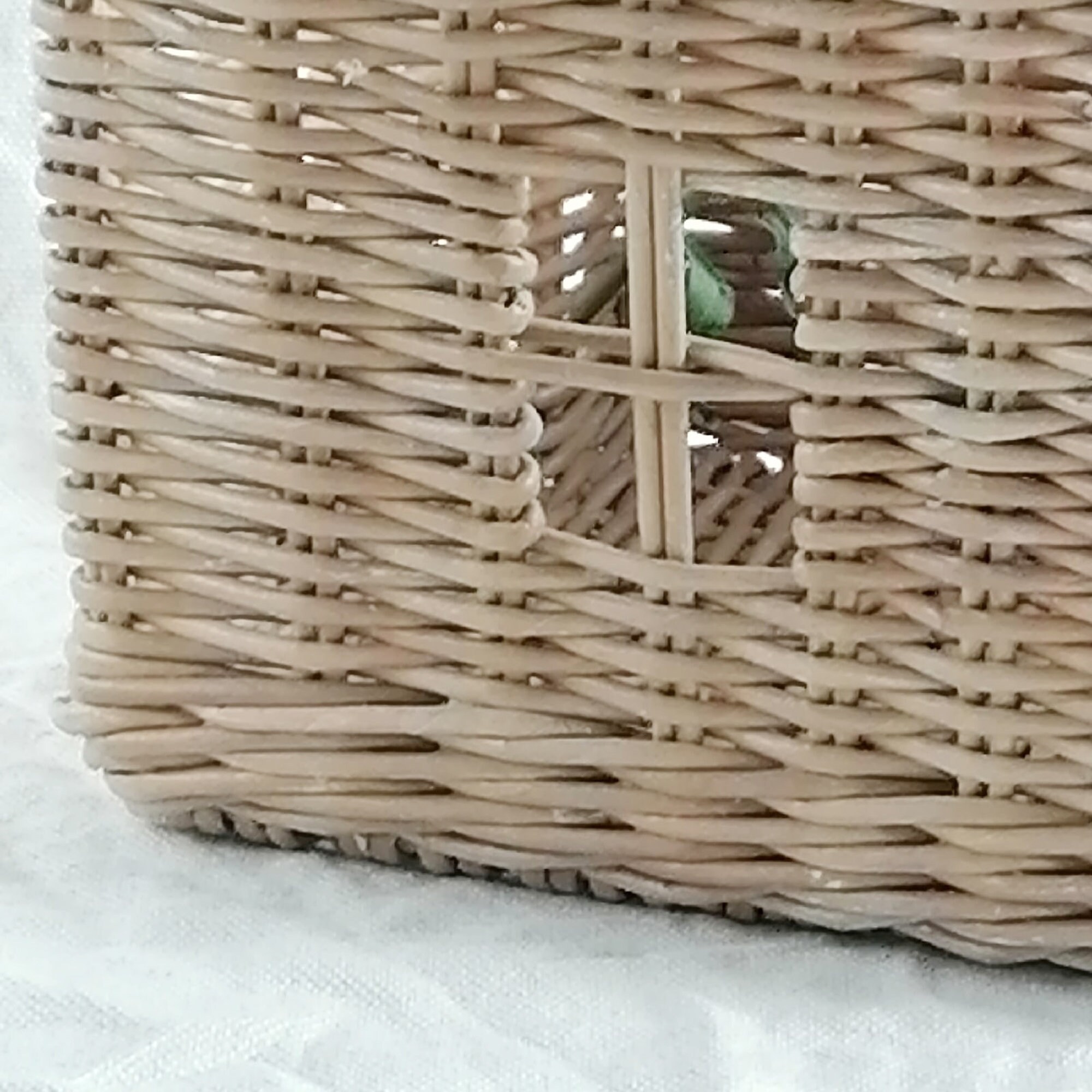 Handmade vintage basket house with a handle made of natural Etsy