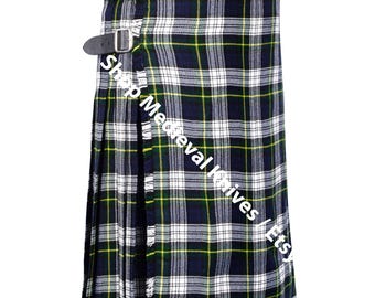 Scottish Dress Gordon Tartan 8 Yard Kilt For Men | 16 Oz Acrylic Tartan Kilt | Made to Order Kilt | Handmade Kilt - Made To Order
