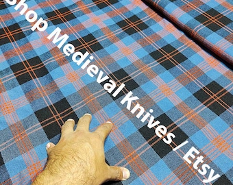 Angus tartan Fabric - 54 Inches Width - 16 Oz Acrylic Scottish Tartan - Machine Washable - Running Yards  - Homespun Fabric