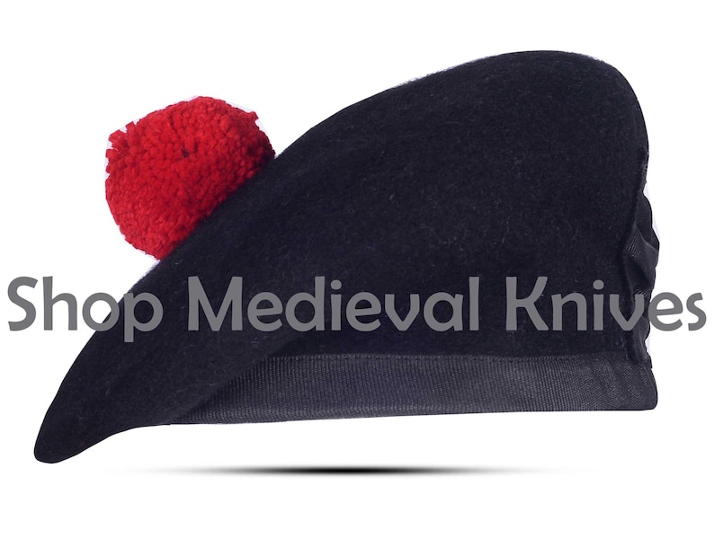 Scottish Balmoral Bonnet Hats - 100% Wool Military Cap - Custom Made ...
