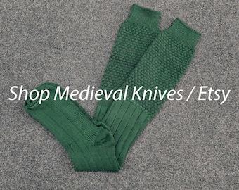 Scottish kilt Socks | Green Color | Size S to XL | Kilt Hose | Highland Wool Knee | Soft Acrylic Meterial