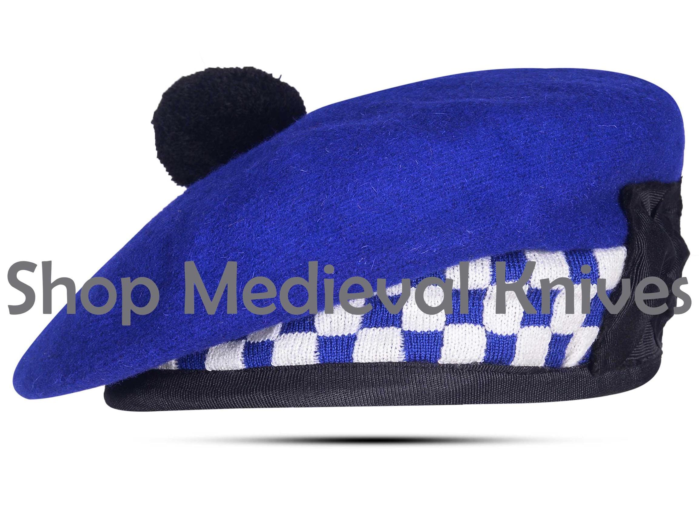Scottish Balmoral Bonnet Hats - 100% Wool Military Cap - Custom Made ...