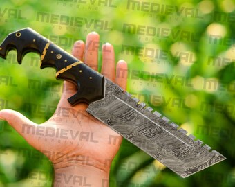 15 Inches Handmade Damascus Steel Fix Blade Hunting Tracker Knife - Survival knife - Full Tang Knife