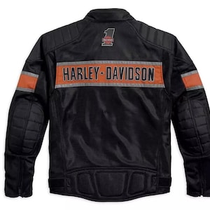 Harley Davidson - Trenton - Blouson d'équitation en maille pour hommes, veste de moto en tissu résille