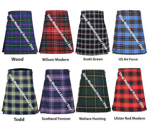 Traditional Scottish Tartan 8 Yard Kilt | Highlander Kilt for Men