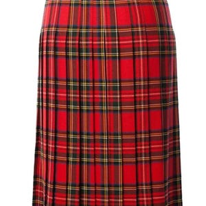 Scottish Tartan Maxi Skirt for Women - Ankle Length Hostess Skirt - Kilted Skirt - Floor Length Traditional Plaid Skirt - Made to Order
