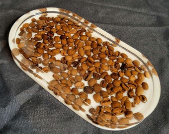 Coffee bean resin tray