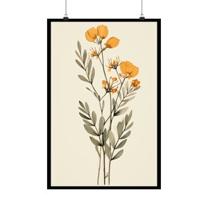 Boho Bliss Botanical Matte Vertical Posters