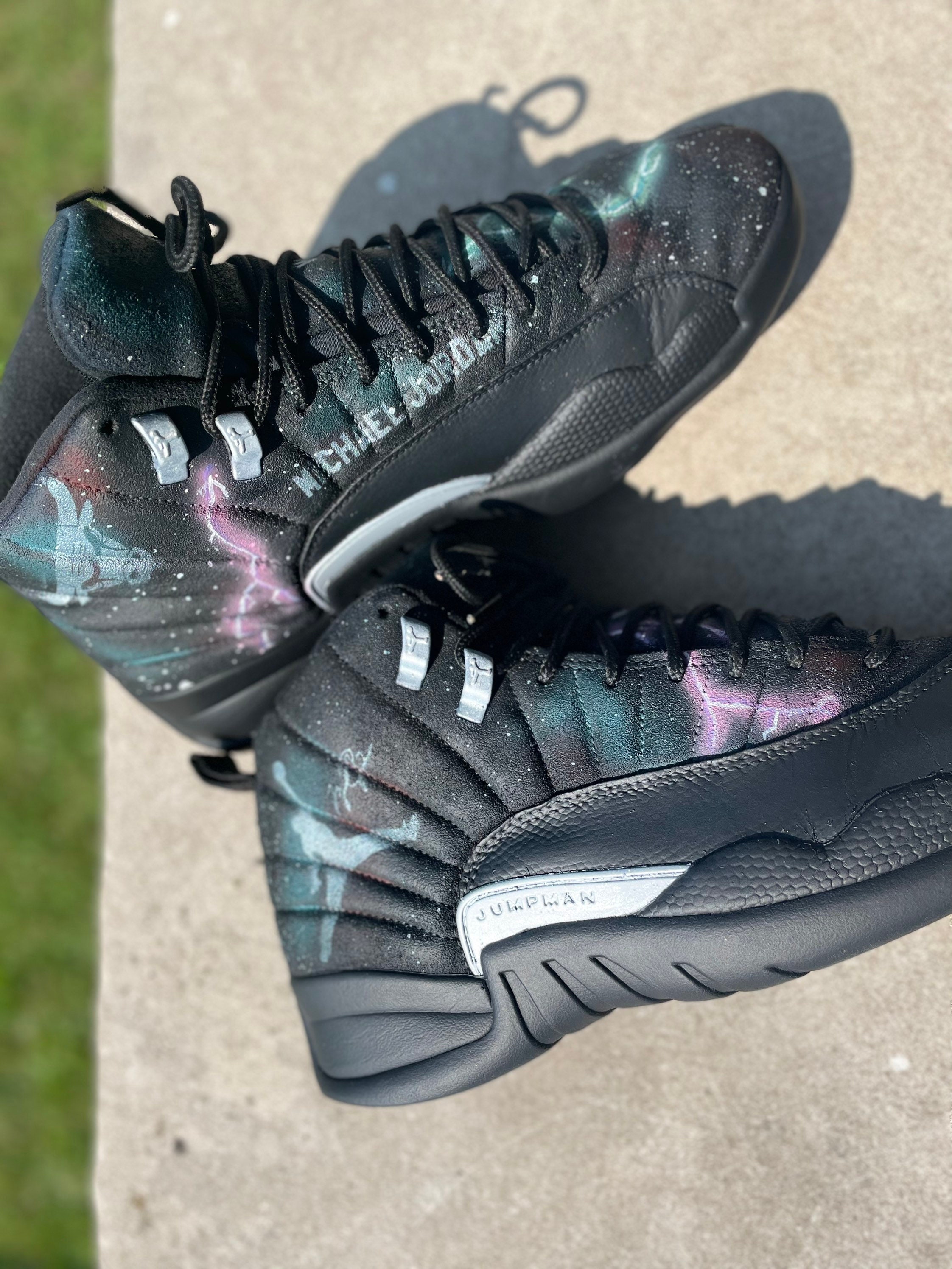 jordan 12 space jam custom