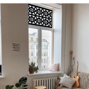 Wood Window Shade / Decorative Window Grilles / Window Mullions / Solar Screen / Fixed Blinds / Light Filtering / Shades / Wood Screens
