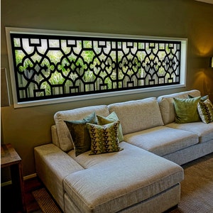 Ornate Wood Window Grilles / Solar Screen / Fixed Blinds / Sun Shades / Light Filtering / Sun Screens / Mullion Overlay