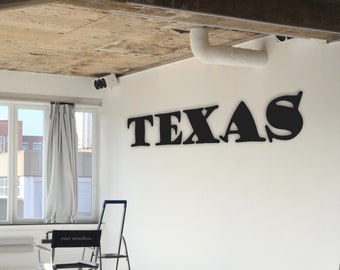 Texas Sign Décor / (Really) Big Texas Sign / Texas State Décor / Texas Room Décor / Welcome to Texas / Go Big in Texas / Texas Living