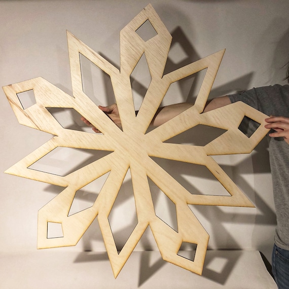 Large Wooden Snowflakes/ Winter Party Theme/ Christmas & Winter Decor 