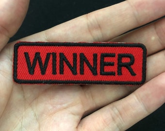 Winner Embroidered Iron On Patch