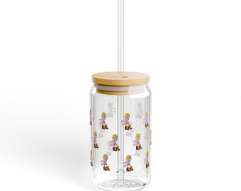 Lizzie McGuire Fashionista Glass Tumbler, 16oz