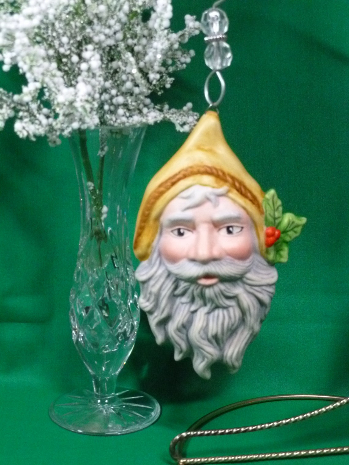 Saint Nicholas Ornament with Gold Colored Hat Etsy