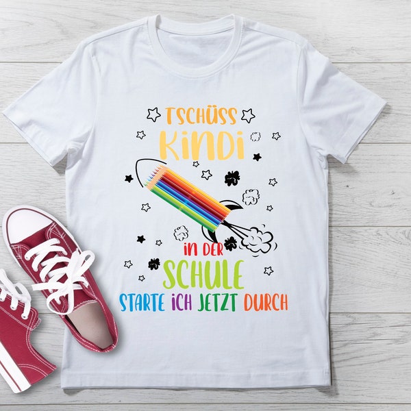 Kindergarten, Kita Abgänger T-Shirt, Kindi Abschied, Schulkind, Schulanfänger Einschulung Geschenk, Kids Shirt