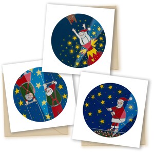 Santa Circus - kaartpakket van 3
