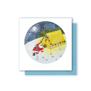 Weihnachtsmann liefert an alle - Camping