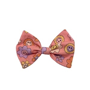 Girl Dog Bow Tie, Pink Dog Bow Tie, Dog Bow, Pet Bow Tie, Summer Dog Bow Tie, Dog Gift, Cute Bow Tie,  Dog Accessory, Puppy Gift