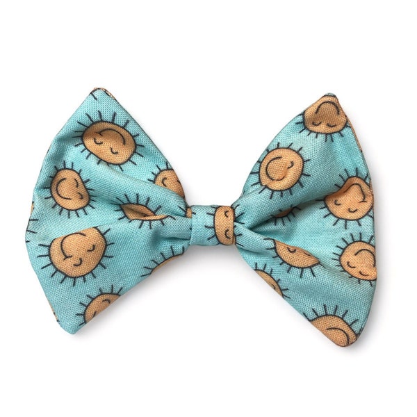 Dog Bow Tie, Spring Dog Bow, Blue Bow Tie, Dog Accessory, Pet Accessory, Dog Gift, Pet Gift, Puppy Bow Tie, Slip On Bow Tie, Dog Bow