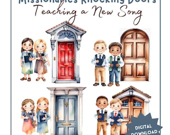 Missionary Knocking Doors Activity for Primary Singing Time Idea Teaching a New Song I Want To Be A Missionary Now Missionary Activity