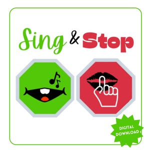 Primary Singing Time Signs for Easy Singing Time Fun No Prep Singing Time Activity Prop Singing Visual Printable DIGITAL DOWNLOAD