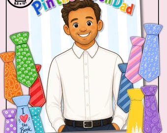 Actividad de canto para el Día del Padre en la Primaria / Juego de ponerle la corbata a papá / Juego para coristas de la Primaria SUD / Juego de repaso para el Día del Padre / PDF imprimible