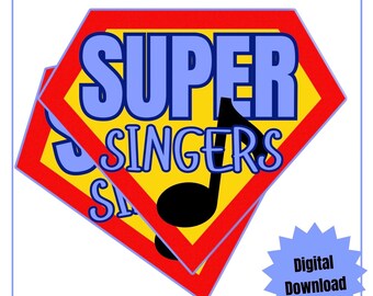 SUPER Singers Badge for Primary Singing Time Many Ways to Use for Primary Singing Getting Your Primary to Participate & Engage Everyone Sing