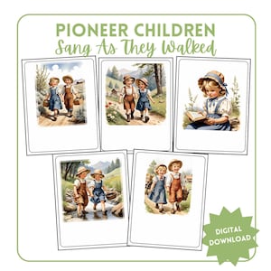 Flipchart for Pioneer Children Sang as They Walked Pioneer Day Primary Singing Time Pioneer Song Visuals Pioneer Pictures Primary Printable