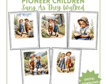 Flipchart for Pioneer Children Sang as They Walked Pioneer Day Primary Singing Time Pioneer Song Visuals Pioneer Pictures Primary Printable