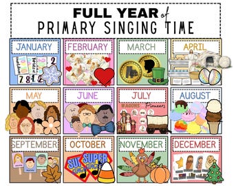 2026 LDS Primary Singing Time | Full Year of Activities | Singing Time Made EASY | Primary Activities for the Whole Year | Instant Downloads