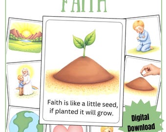 Flipchart for Faith Primary Song Visuals for Primary Singing Time LDS Music Printables Faith Is Like A Little Seed Pictures for Primary