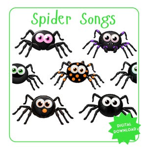 Spider Songs EASY Halloween Singing Time for Primary Halloween Singing ...