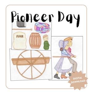 Pioneer Day Singing Time Activities for Pioneer Day Ideas Pioneer printable Pioneers Pulling Handcart Primary Pioneer Activity Ideas