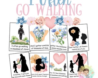 Flipchart for “I Often Go Walking” LDS primary song