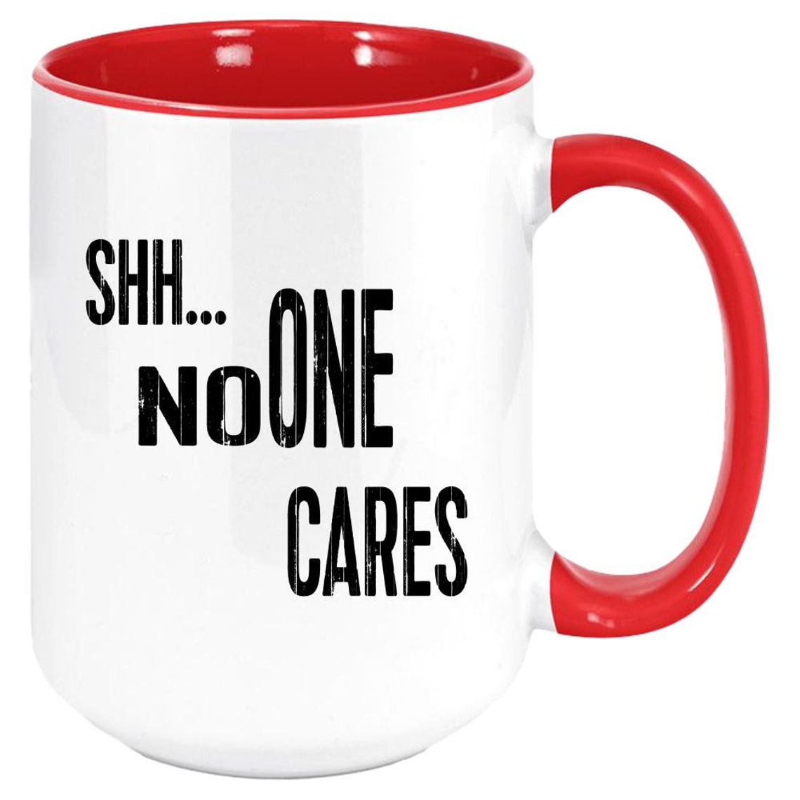 Shh No One Cares Funny Inappropriate Sarcastic Coffee Mugs For Etsy